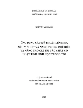 Nâng cao giá trị hoạt chất sinh học trong tỏi bằng kỹ
