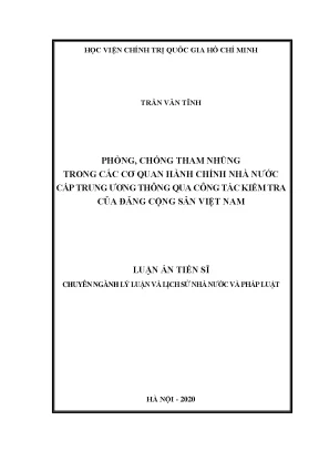Phòng Chống Tham Nhũng Trong Cơ Quan Hành Chính Nhà