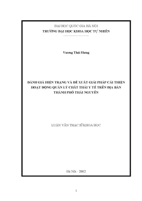 Cải thiện quản lý chất thải y tế tại Thái Nguyên: Đánh
