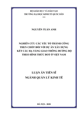 Yếu tố thành công trong dự án BOT xây dựng hạ tầng giao