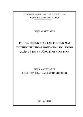 Phòng Chống Gian Lận Thương Mại: Nghiên Cứu Từ Lực Lượng