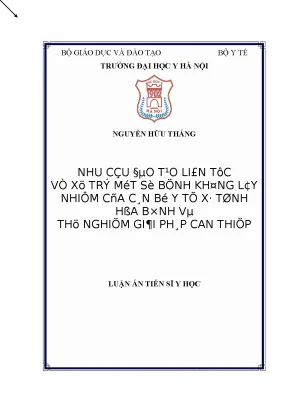Đào Tạo Liên Tục Cho Cán Bộ Y Tế Xã Về Xử Trí Bệnh Không 