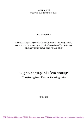 Khám Phá Vai Trò Sinh Kế Của Dịch Vụ Du Lịch Hộ Tại Vùng 