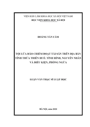 Phân Tích Tội Lừa Đảo Chiếm Đoạt Tài Sản Tại Thừa Thiên 
