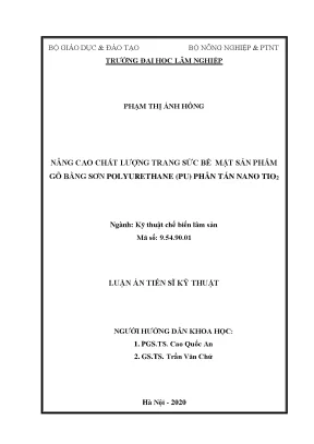 Nâng cao chất lượng trang sức bề mặt gỗ bằng sơn 