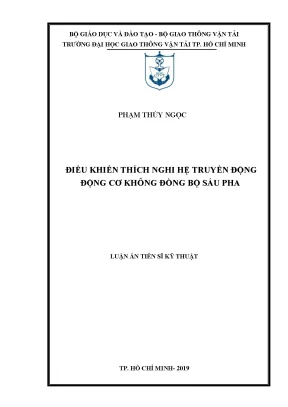 Nghiên cứu điều khiển thích nghi cho hệ truyền động động 