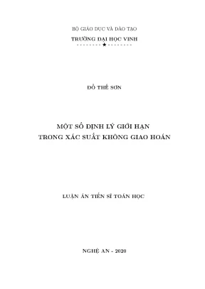 Định lý giới hạn trong xác suất không giao hoán: Nghiên 