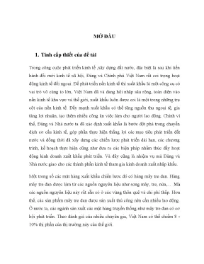 Giải pháp tăng cường xuất khẩu sản phẩm mây tre đan sang