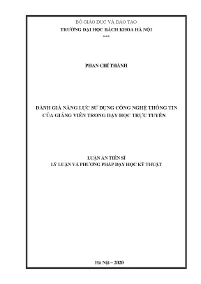 Đánh giá năng lực công nghệ thông tin của giảng viên 