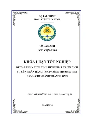 Phân Tích Phát Triển Dịch Vụ Ngân Hàng TMCPCT Việt Nam - 