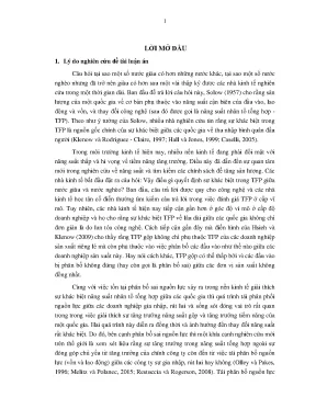Tối ưu hóa nguồn lực và tăng trưởng năng suất trong