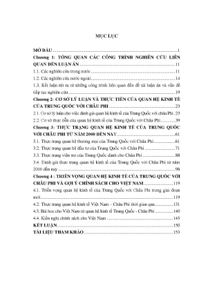 Quan hệ kinh tế Trung Quốc - Châu Phi từ 2000: Gợi ý 