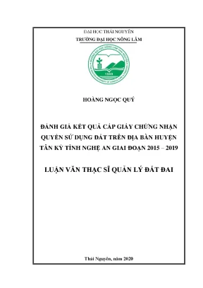 Đánh giá kết quả cấp giấy chứng nhận quyền sử dụng đất