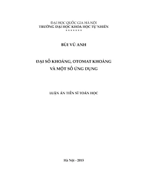 Nghiên cứu về đại số khoảng otomat và ứng dụng của nó