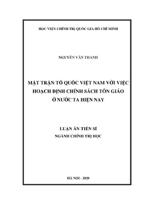 Mặt trận Tổ quốc Việt Nam và Chính sách Tôn giáo Hiện nay
