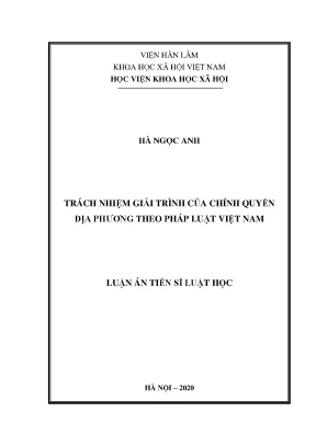 Trách Nhiệm Giải Trình Của Chính Quyền Địa Phương Theo