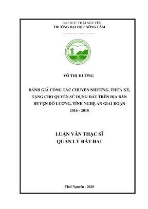 Đánh Giá Chuyển Nhượng Thừa Kế Quyền Sử Dụng Đất Tại Đô 