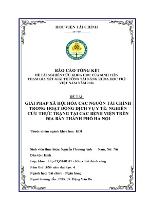 Nghiên cứu khoa học của Nguyễn Phương Anh trong luận văn