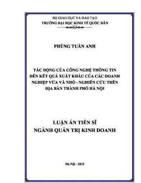 Tác động của công nghệ thông tin đến xuất khẩu của doanh