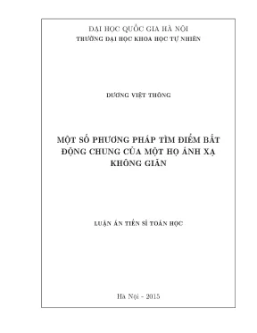 Phương pháp tìm điểm bất động chung trong không gian ánh xạ