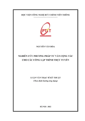 Phương pháp tư vấn cộng tác cho cổng lập trình trực tuyến