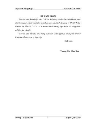 Quy trình kiểm toán khoản phải trả người bán trong báo 