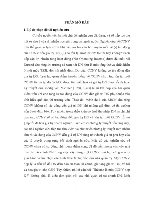 Cơ cấu nguồn vốn của công ty thuỷ sản niêm yết tại Việt Nam