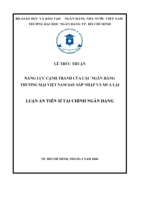 Năng lực cạnh tranh của ngân hàng thương mại Việt Nam