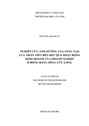 Tác động của sáng tạo nhân viên đến hiệu quả kinh doanh