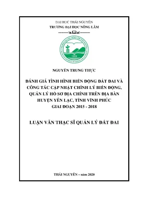 Đánh giá biến động đất đai và quản lý hồ sơ địa chính