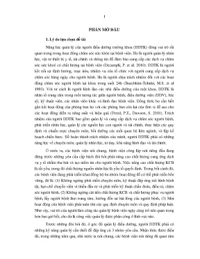 Năng lực quản lý điều dưỡng trưởng tại bệnh viện trung 