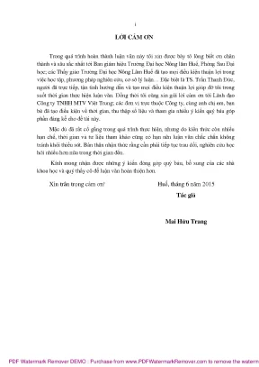 Đánh giá quản lý sử dụng đất tại Công ty Việt Trung,