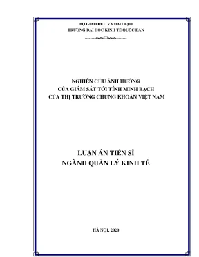 Ảnh hưởng của giám sát đến tính minh bạch thị trường