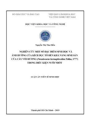Nghiên cứu sinh học và ảnh hưởng của kích dục tố đến 