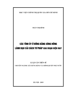 Cải cách tư tưởng lãnh đạo của các tỉnh ủy đồng bằng 
