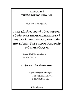Nghiên cứu thiết kế và tổng hợp dẫn xuất 