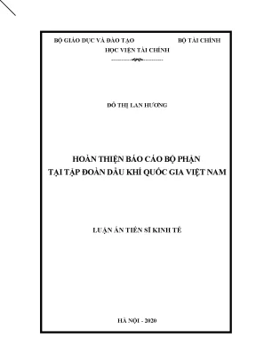 Nâng cao hiệu quả báo cáo bộ phận tại Tập đoàn Dầu khí