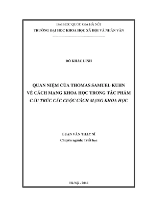 Cách mạng khoa học theo Thomas Kuhn: Phân tích từ cấu 