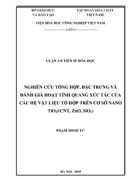 Nghiên cứu hoạt tính quang xúc tác của vật liệu nano 