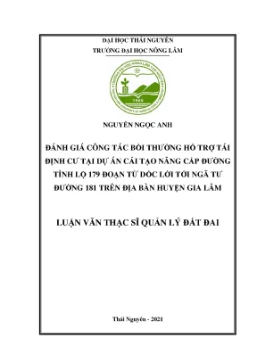 Đánh giá công tác bồi thường và tái định cư dự án nâng