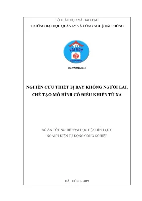 Nghiên cứu thiết bị bay không người lái điều khiển từ xa