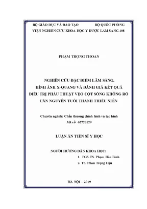 Nghiên cứu lâm sàng và điều trị phẫu thuật vẹo cột sống 