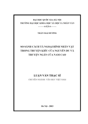 So sánh cách tả ngoại hình nhân vật trong Truyện Kiều và 
