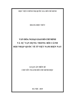 Văn hóa ngoại giao Hồ Chí Minh và ứng dụng trong hội 