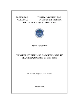 Nghiên cứu vật liệu nano bạc chấm lượng tử graphene và 