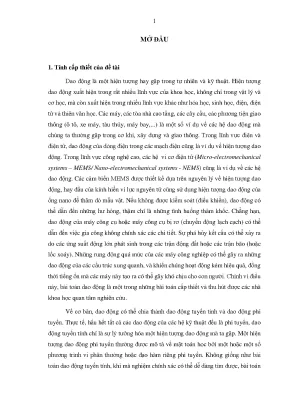 Phân Tích Dao Động Phi Tuyến: Phương Pháp Trung Bình Có 