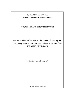 Nghiên cứu chính sách tài khóa từ các quốc gia thương