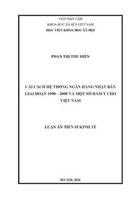 Cải Cách Hệ Thống Ngân Hàng Nhật Bản 1990-2005: Bài Học