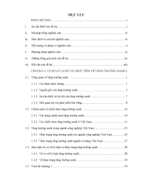 Tiêu chí đánh giá tăng trưởng xanh cho ngành xi măng 