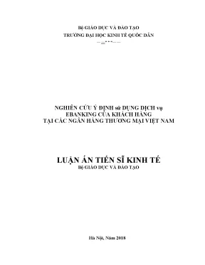 Nghiên cứu ý định sử dụng dịch vụ eBanking tại ngân hàng